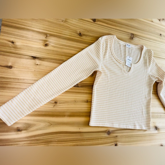 NEW Cotton On Willa Waffle Long Sleeve Top Women’s Henley Size Large NWT - Picture 15 of 16